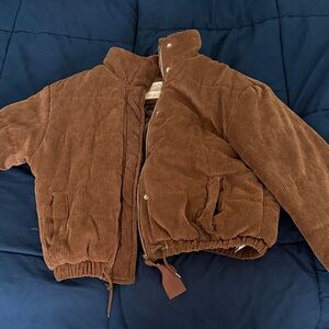 Brown Corduroy Women's Jacket